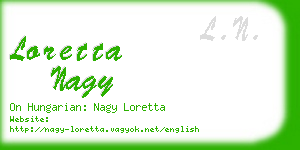 loretta nagy business card